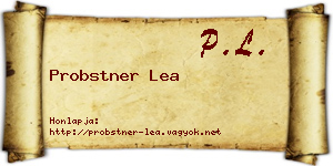 Probstner Lea névjegykártya